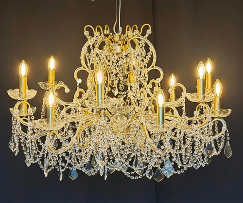 Lampadario luci cristallo - lampadario,
