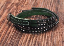 Braccialetto G196 verde doppio