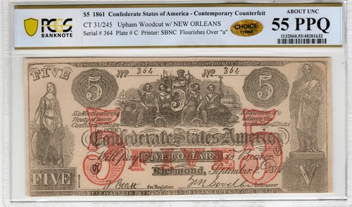 245 1861 5 cartamoneta - ct-31,