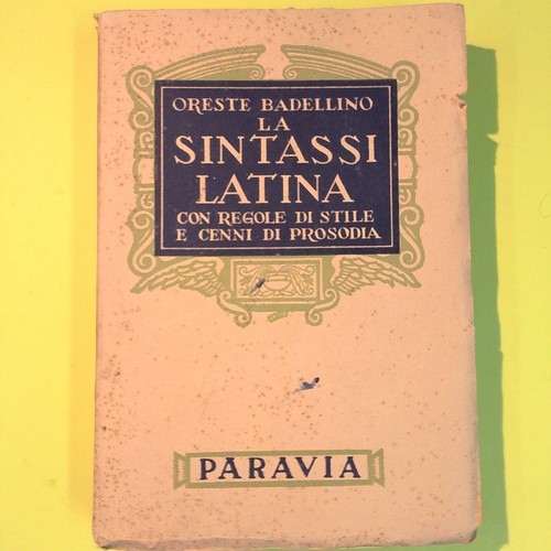 Sintassi latina badellino - la,