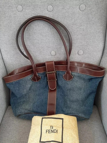 Borsa grande fendi blu - ,