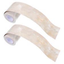  2 Rotoli Modanatura Flessibile Bordo Parete Marmo Motivo Battiscopa Battiscopa