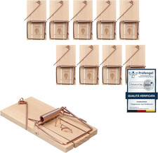 10 X Trappola per Topi | Trappole Topi in Legno | Prodotto in Germania