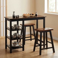 Set Bar 3 pz in MDF Nero