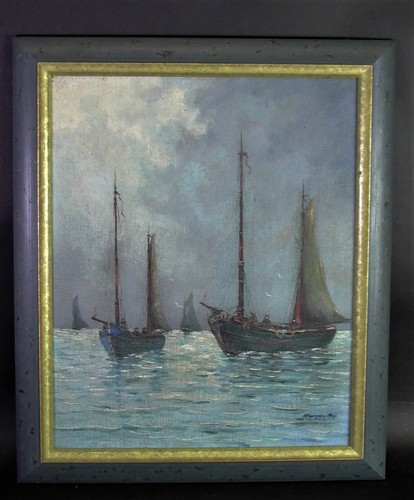 Dipinto olio barche - dipinto,
