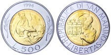 1995 SAN MARINO 500 LIRE