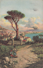 28-13) CARTOLINA NAPOLI PANORAMA VILLA PATRIZI POSILLIPO CARELLI VG BOLOGNA
