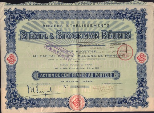 Siegel stockman reunis - &,