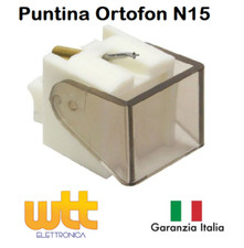 Puntina ricambio giradischi per Ortofon N15 D10 D15 D20 D30 - DUAL DN350 DN353