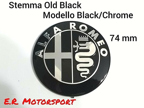 Black chrome stemma - alfa, romeo