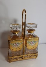 Set Bottiglie Vetro Murano Oro