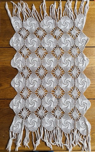 Embroidered rectangular table - embroidered,