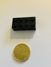 LEGO (7049) Mattoncino Nero 2x4 Fori Laterali Per Ruota Vintage- Spare Parts