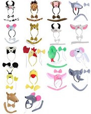 Set Cerchietto Coda Papillon Animali Donna Costume Travestimento Carnevale