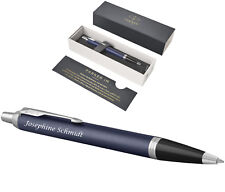 PARKER Penna A Sfera In Blu Opaco C.C. Incisione Laser
