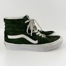 Scarpa Vans Off The Wall Sk8-Hi HEIQ Eco Dry verde scamosciata uomo taglia 5,5 donna 7 0174