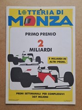 Locandina lotteria di Monza -