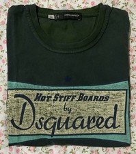 dsquared2 t-shirt uomo verde tg XXL