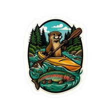 Adesivo River Otter Kayak con
