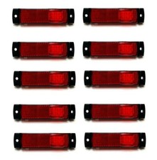 10x Rossi LED Luce di Limitazione Demarcazione E9 per Ruolotte Trailer Rimorchio