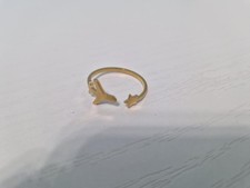 Anello Taglia Unica Regolabile - Color Oro - Acciaio Inox - Viaggi Aereo