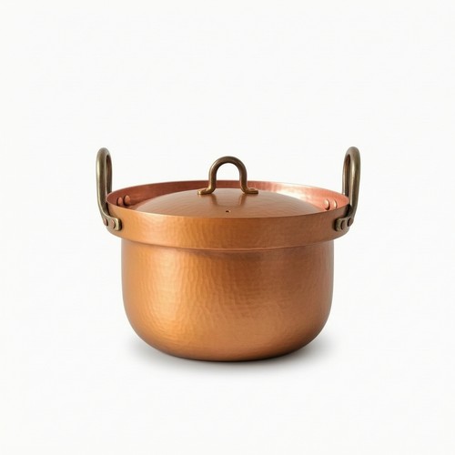Pentola rame con coperchio - pentola,