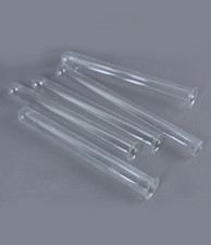 CINQUE PROVETTE LABORATORIO IN VETRO SOTTILISSIMO