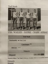 AUTOGRAFO TED NASH MEDAGLIA