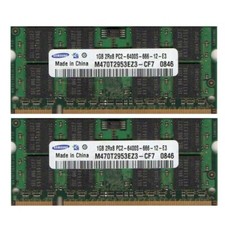 Kit 2 GB 2x 1 GB IBM Lenovo Thinkpad R51e/R52/T43/T43p/T60/T60p memoria RAM computer portatile