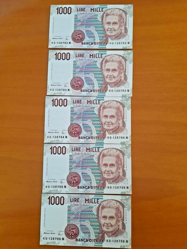 Banconote mille lire con - lire,