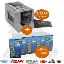 Cartine Rizla Silver Corte + Filtri Ultra Slim 5.7mm – Combo Pack Rolling Papers