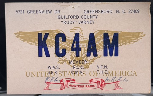 1981 radio card - 1981, ham
