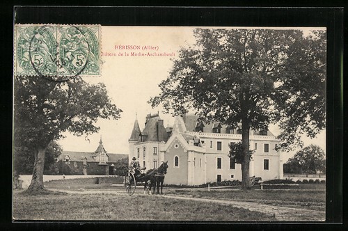 Cpa herisson chateau la - cpa, de