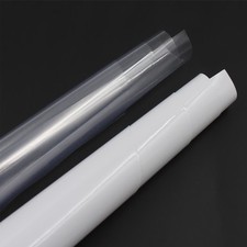 Pellicola Adesiva Trasparente/Bianca Senza Colla Autoadesiva Statica Per Plotter