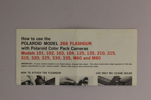 Polaroid 268 flashgun - polaroid,