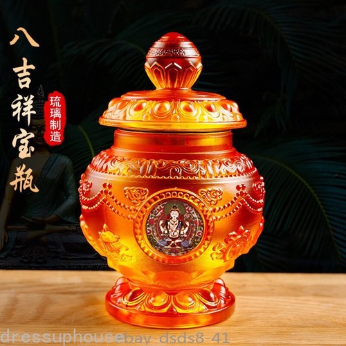 Glass tibetan eight - 6.8"in,