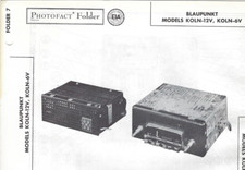 1958 BLAUPUNKT Koln FM Autoradio Fotofatto SERVIZIO Riparazione MANUALE 12V 6V Auto