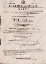 1833 Invito Gran lotteria