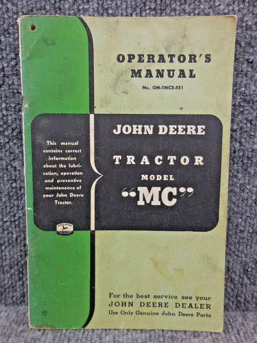 Manuale utente trattore