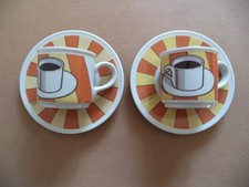 Lavazza Cafe des Arts 2 tazzine caffè e piattini decoro artisti vari by Tognana