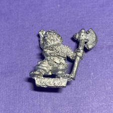 Marauder Imperial Dwarf Axe Landsknecht Warhammer Metal OOP 1987
