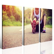 Tela Canvas - Atletica Sprint 100 Metri - Quadri Sportivi Motivazionali