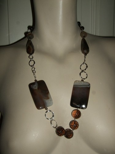 Collana necklace quarzo - collana, fume'