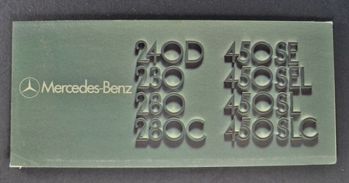 Folder mercedes benz 230 - 230, 240d