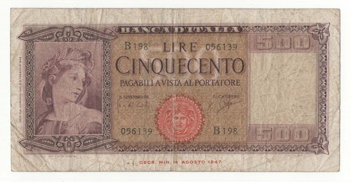 500 lire italia - lire,