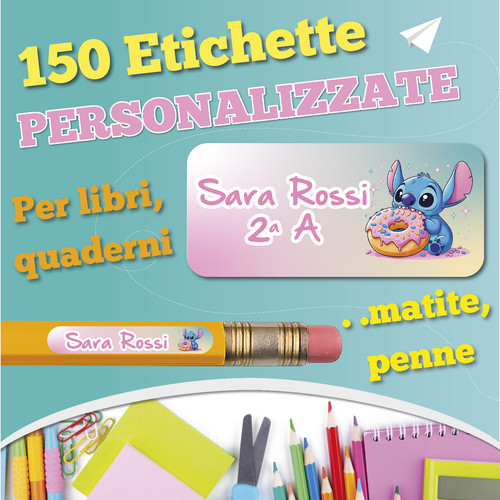Etichette scuola adesive
