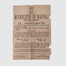 Manifesto d'epoca Municipio di