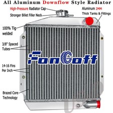 Radiatore alluminio trattore 3 file adatto per Yanmar Diesel 3TNE74 #119621-44500