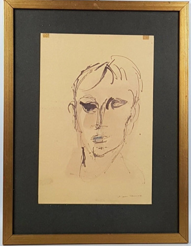 Ernesto treccani quadro volto - ernesto,