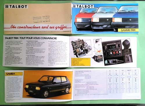 Talbot samba cabriolet - talbot,